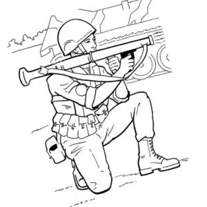 солдат с базукой