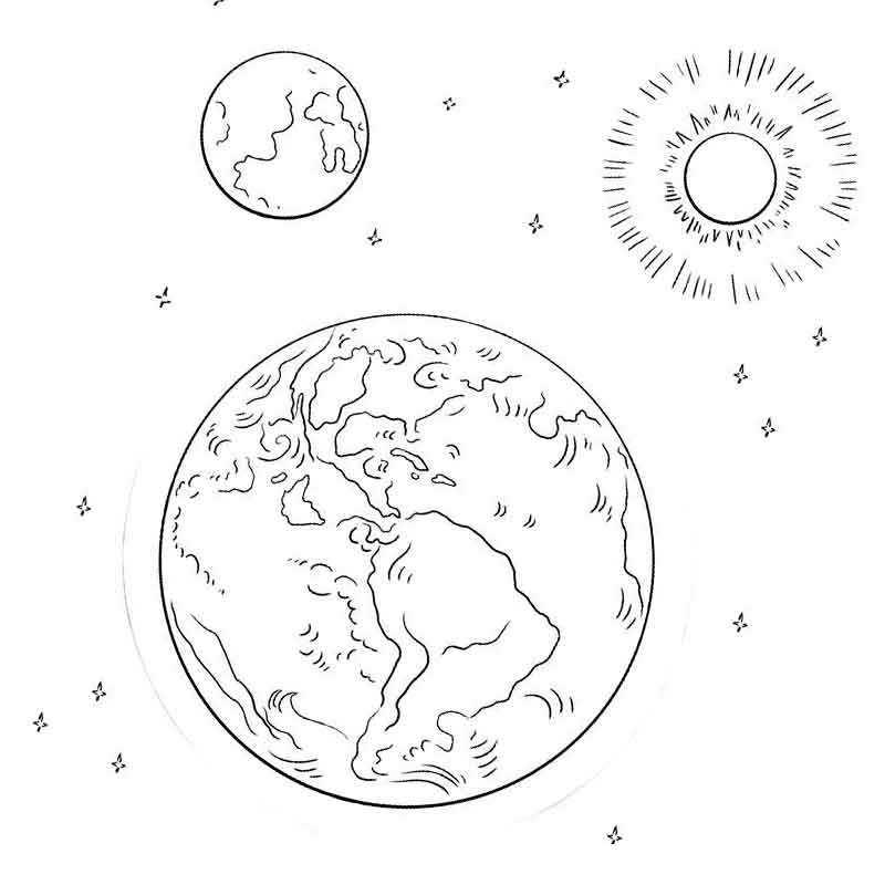 солнце земля и луна