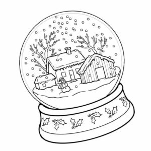 стеклянный шар а в нем зимний пейзаж