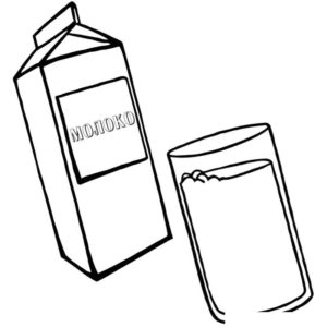 стеклянный стакан молока