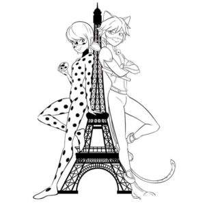 Супер кот и леди Баг в Париже