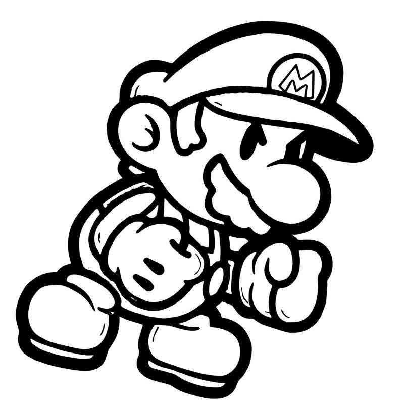 Раскраски Марио распечатать бесплатно или скачать