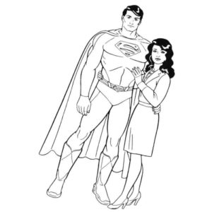 супермен с девушкой