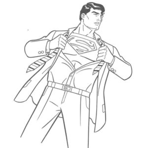 Супермен снимает деловой костюм