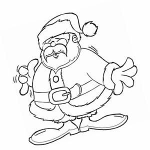 толстый Санта Клаус