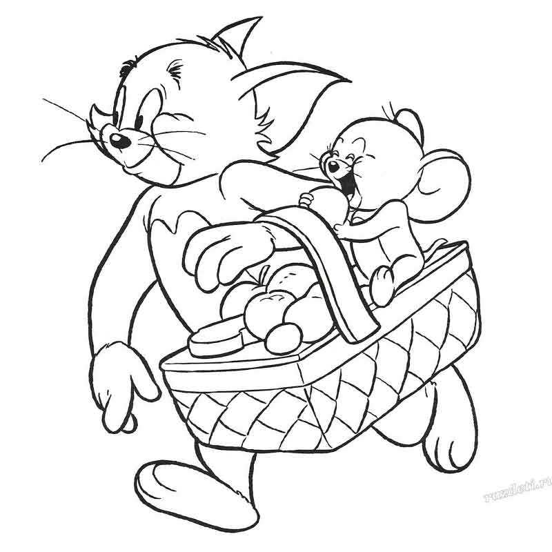Том и Джерри идут на пикник