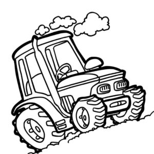 Трактор на горке