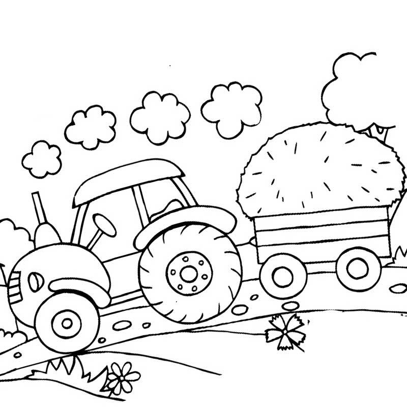 Раскраска с наклейками «Синий трактор. Дружная ферма»