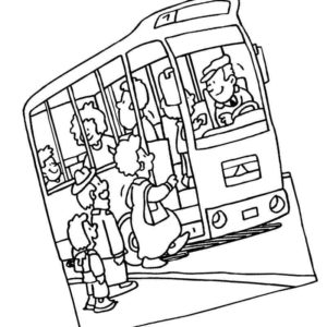 Трамвай с посажирами