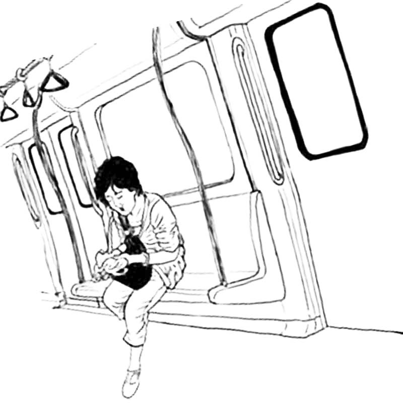 Раскраска Вагоны метро, скачать и распечатать раскраску раздела Поезда