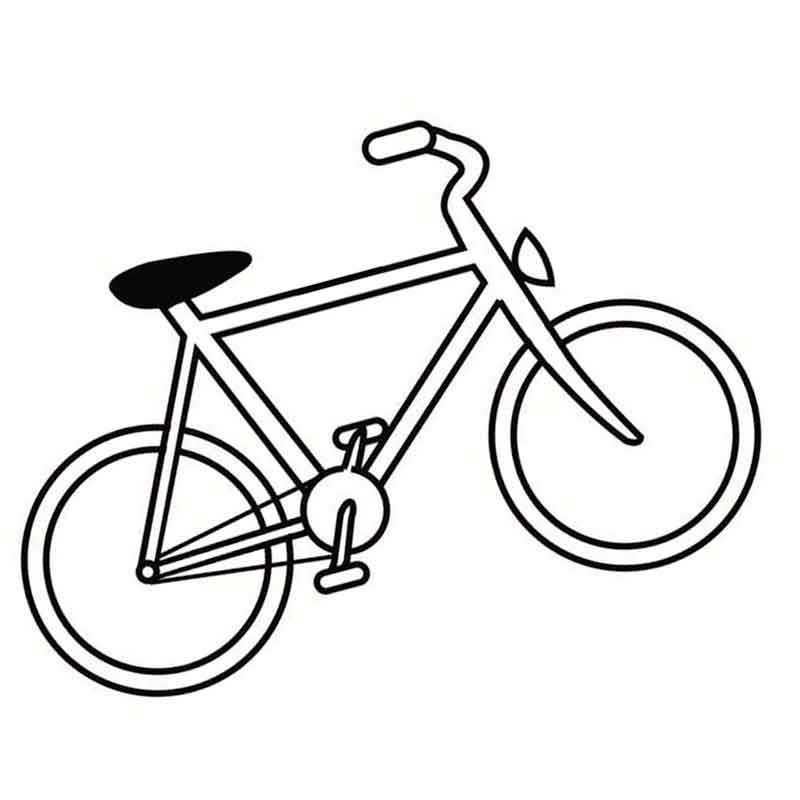 велосипед с черной седушкой