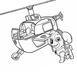вертолет и Скай щенячий патруль