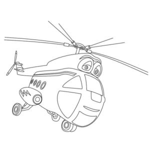 Вертолет из мультика