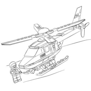 Вертолет лего