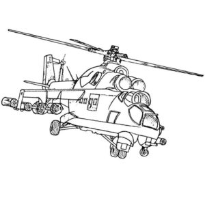Вертолет с двумя двигателями