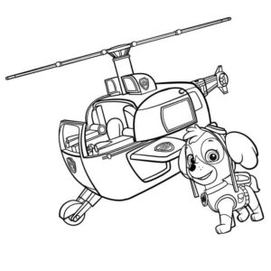 Вертолет с собачкой