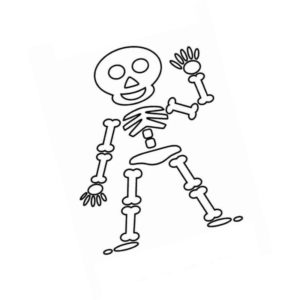 веселый скелет