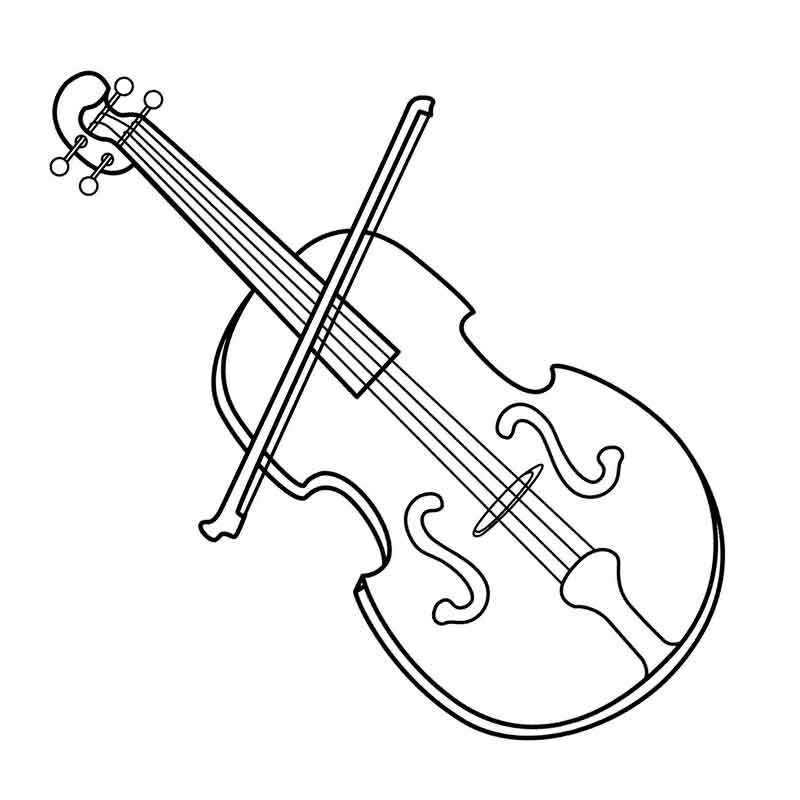 Раскраска на тему Музыка и Музыкальные инструменты
