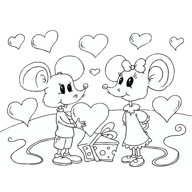 влюбленные мышата