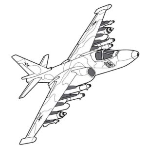 Военный самолет су-25 Грач бронированный