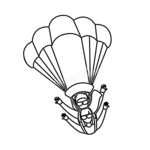 Взрослый парашютист