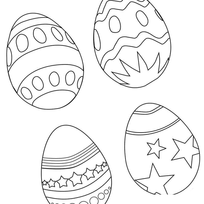 Яйца для раскраски