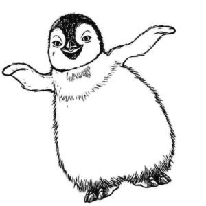 забавный пингвин