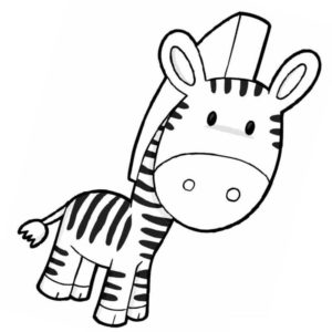 задумчивая зебра зебра