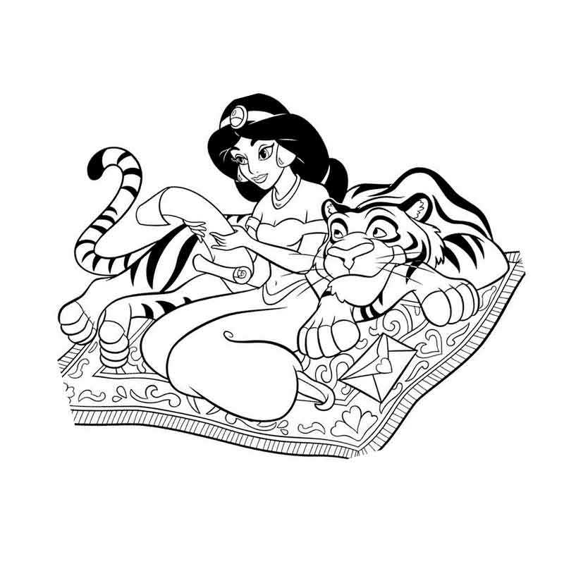 Раскраски - Раскраски для девочек - Принцессы Диснея (Disney Princess) | MirChild