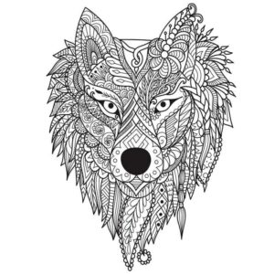 Животное голова волка