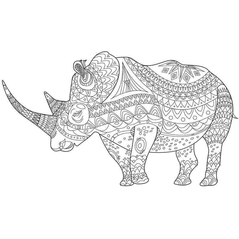 Животное носорог антистресс