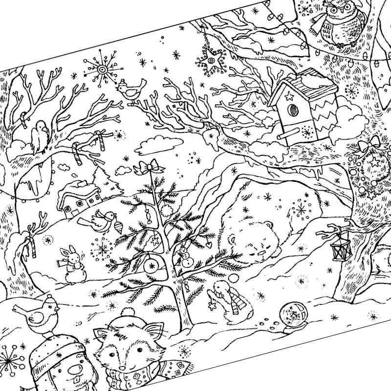 Раскраска Феи: Тайна Зимнего Леса - купить с доставкой на дом в СберМаркет