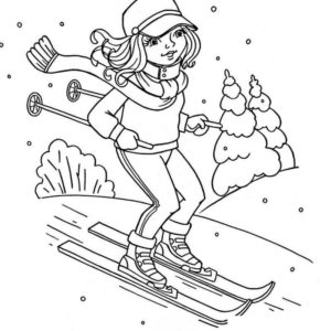 зимний спорт на лыжах
