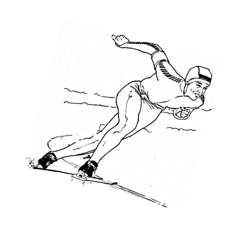 Зимний вид спорта конькобег