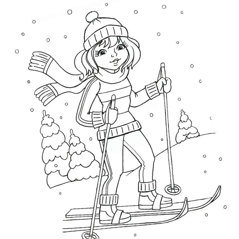 зимний вид спорта лыжний
