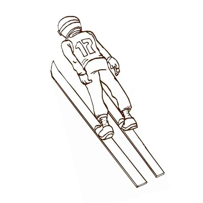 Зимний вид спорта прыжки на лыжах