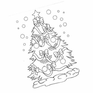 зимняя елка новогодняя открытка