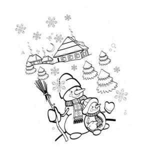 зимняя сказка снеговики в новогодние праздники