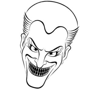 злобное лицо Джокера