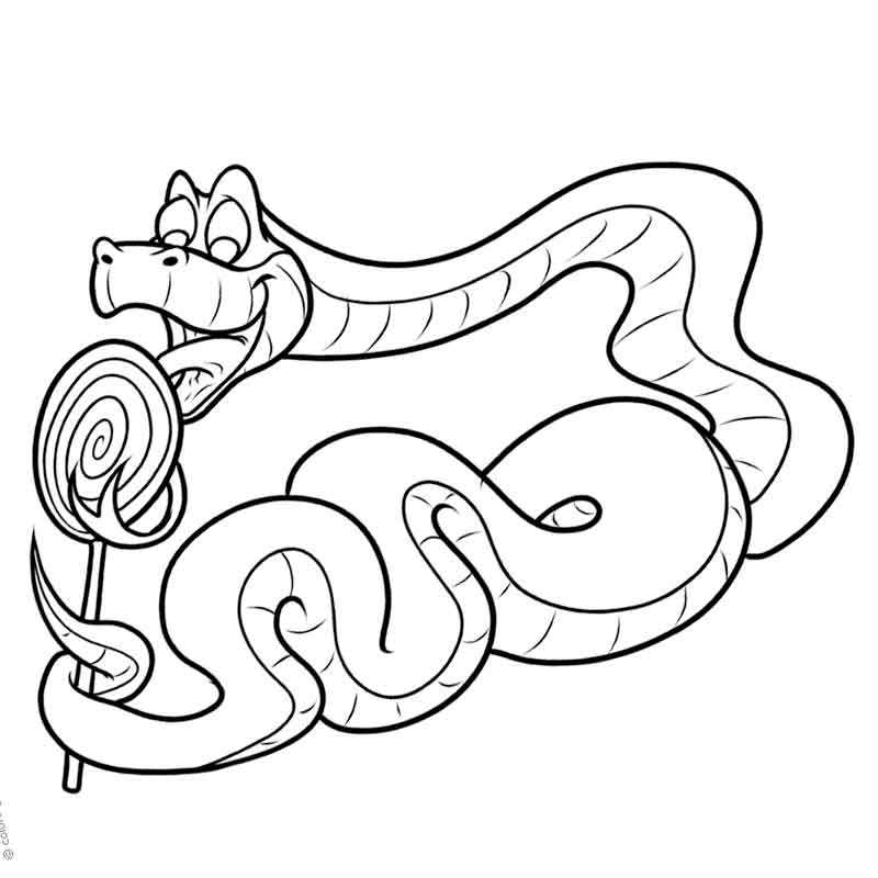 Фото по запросу Раскраска змея