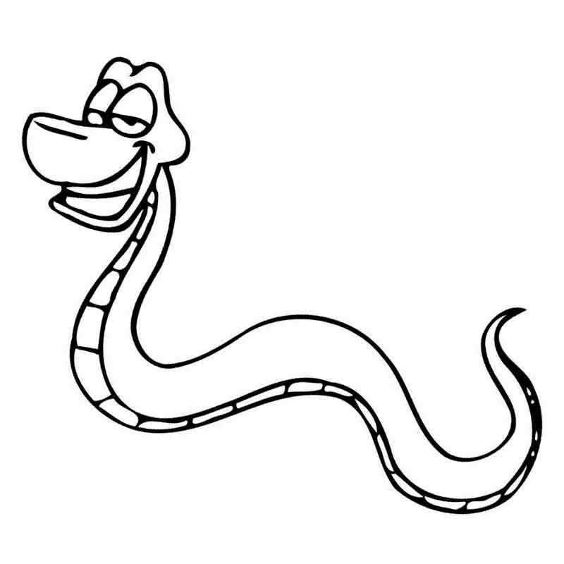 змея улыбается