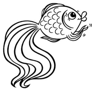 золотая рыбка аплодирует ластами