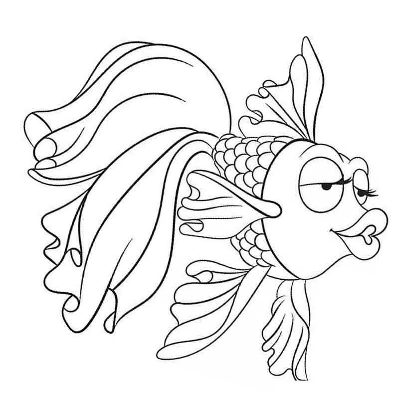 Золотая рыбка с губами