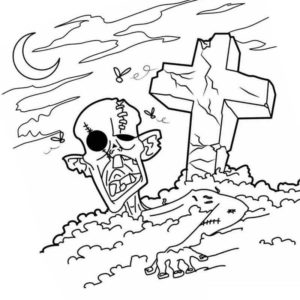 Зомби встает из могилы