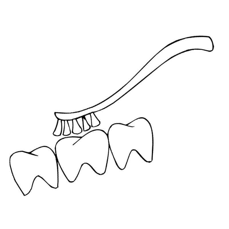 Зубная щетка рисунок для детей